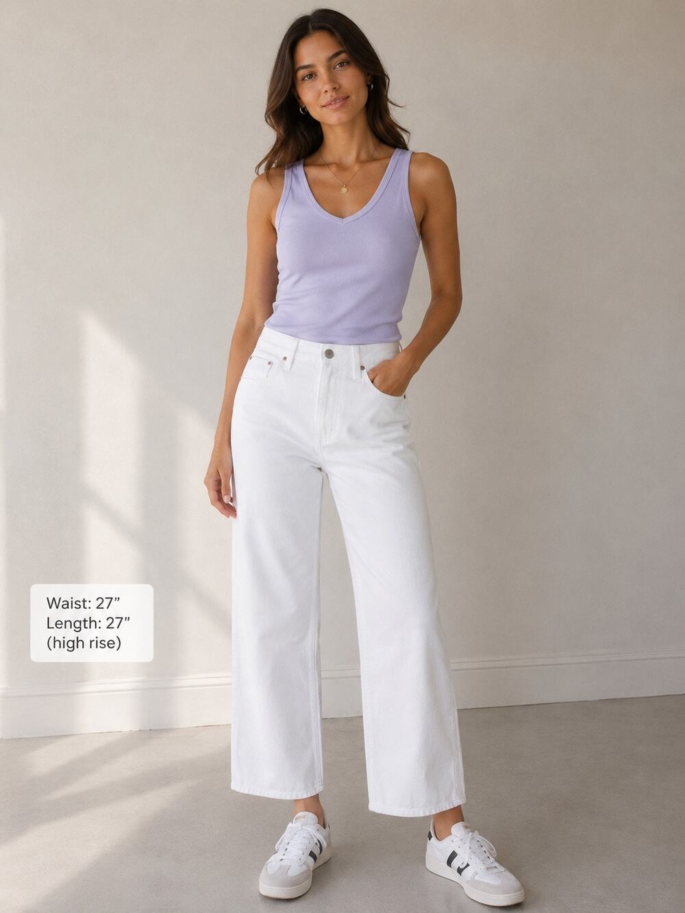 Velvet Heart Cliff White Wide Leg High Rise Ankle Jeans 27 NWT